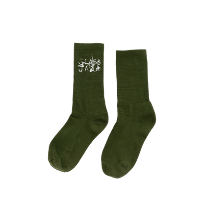 GLASS JAW SOCKS (FOREST)