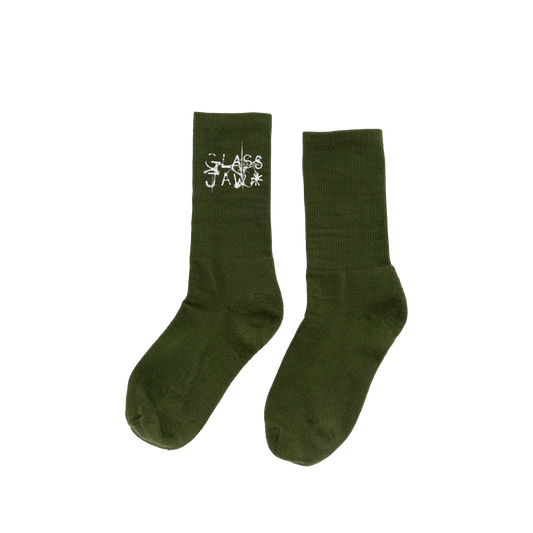 GLASS JAW SOCKS (FOREST)