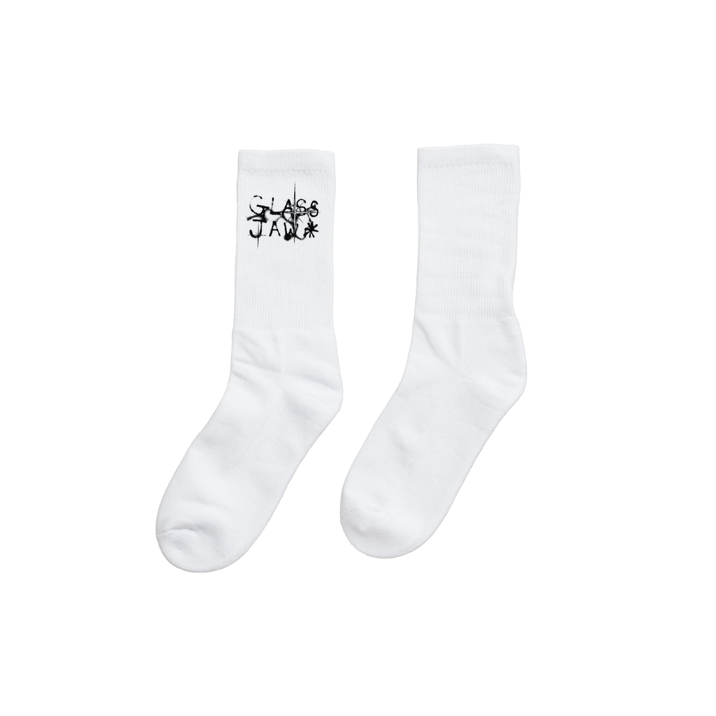 GLASS JAW SOCKS (WHITE)