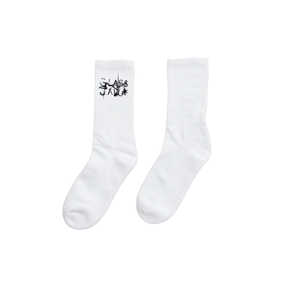 GLASS JAW SOCKS (WHITE)