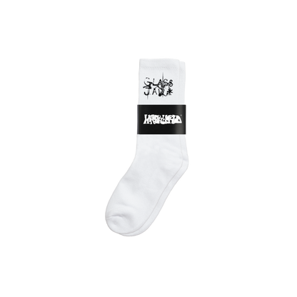 GLASS JAW SOCKS (WHITE)